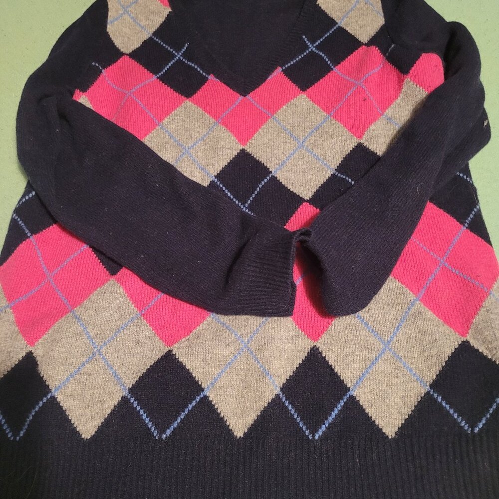 Argle V-Neck Sweater